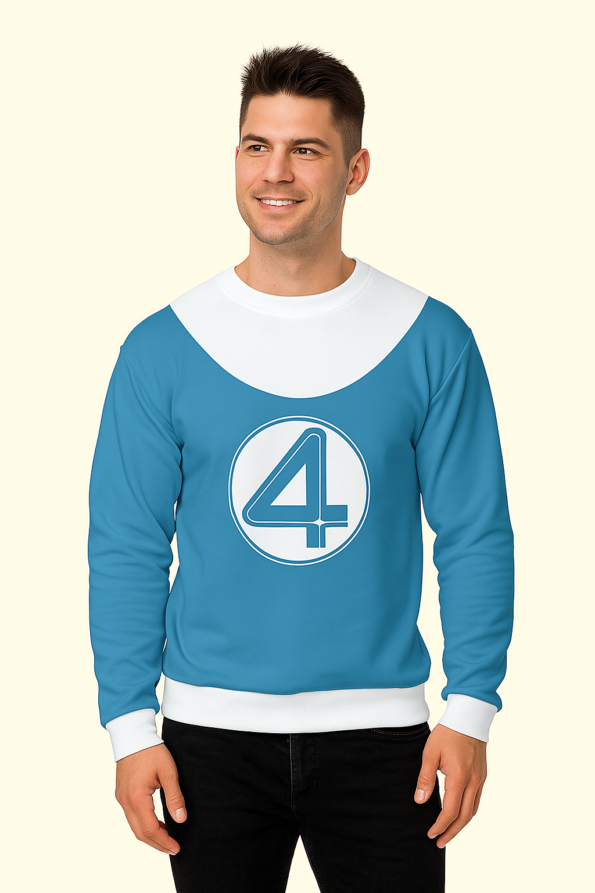 Men’s Futuristic Hero Team Jacket – Blue Edition